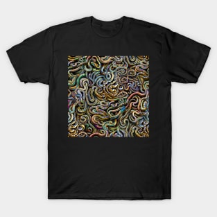 Colorful Snakes Patterns Art #1 T-Shirt